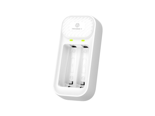 Techancy Smart Battery Charger MM5419 Two Slots Independent LED Compatible with AA and AAA Ni-MH 1.1 Techancy Smart Battery Charger MM5419 Two Slots Independent LED Compatible with AA and AAA Ni-MH 1.1