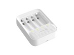 Techancy Smart Battery Charger MM5420 Four Slots Independent LED Compatible with AA and AAA Ni-MH 1.