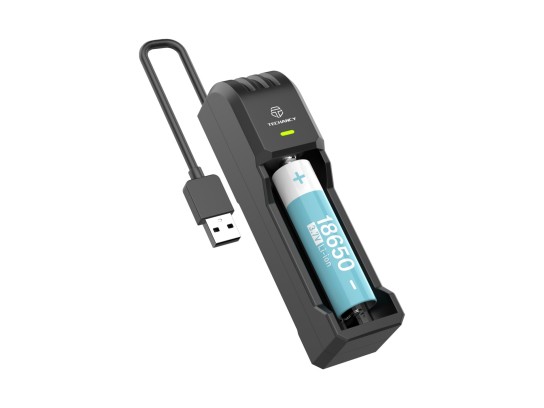 Techancy Cargador de batería individual MM5421 Indicador LED Compatible con 14500 18650 26650 21700 Techancy Cargador de batería individual MM5421 Indicador LED Compatible con 14500 18650 26650 21700