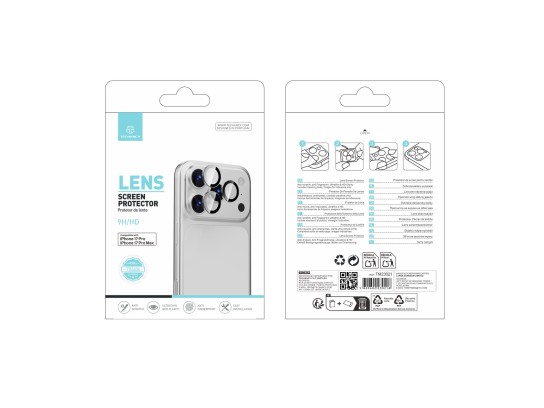 Techancy Lens Protector for iPhone 17 Pro and 17 Pro Max TO6004 protector de lente 9H ultrafino, alt Techancy Lens Protector for iPhone 17 Pro and 17 Pro Max TO6004 protector de lente 9H ultrafino, alt