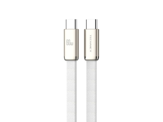 Techancy USB-C to USB-C Data Cable 60W TB1804 Fast Charging PD Locked Durable for Mobile Phones and Techancy USB-C to USB-C Data Cable 60W TB1804 Fast Charging PD Locked Durable for Mobile Phones and
