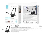 Techancy Wired Binaural Headset with 3.5mm TH5233 con microfono con cancellazione del rumore per cal Techancy Wired Binaural Headset with 3.5mm TH5233 con microfono con cancellazione del rumore per cal