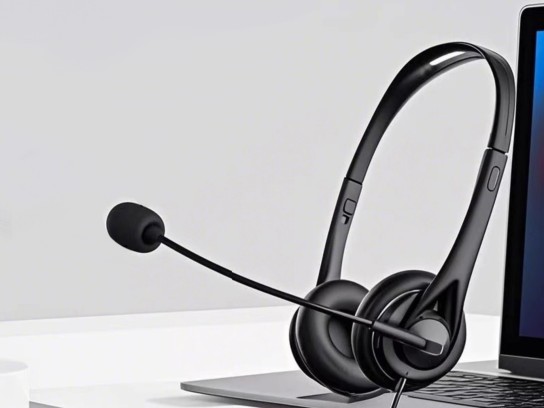 Techancy Wired Binaural Headset with 3.5mm TH5233 con microfono con cancellazione del rumore per cal Techancy Wired Binaural Headset with 3.5mm TH5233 con microfono con cancellazione del rumore per cal