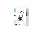 Techancy Wired Binaural Headset with 3.5mm TH5233 con microfono con cancellazione del rumore per cal Techancy Wired Binaural Headset with 3.5mm TH5233 con microfono con cancellazione del rumore per cal