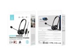 Techancy Wired USB Headset TH5234 with Noise-Cancelling Microphone for Call Centres, Office, Online Techancy Wired USB Headset TH5234 with Noise-Cancelling Microphone for Call Centres, Office, Online