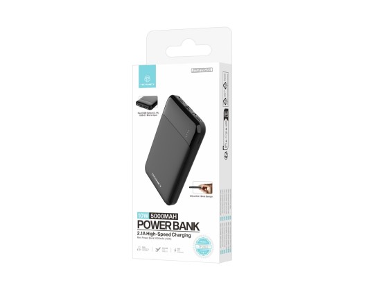 Techancy Mini Power Bank 5000mAh TF2803 10W Carregamento Rapido Compacto Protecao Inteligente para T Techancy Mini Power Bank 5000mAh TF2803 10W Carregamento Rapido Compacto Protecao Inteligente para T