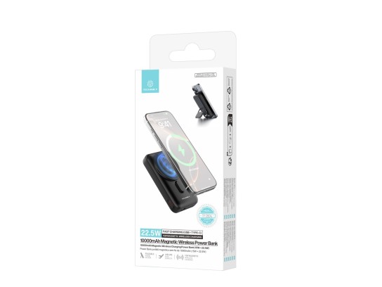 Techancy Magnetic Wireless Power Bank 10000mAh TF2804 magnetische Powerbank mit 15W kabellosem Laden Techancy Magnetic Wireless Power Bank 10000mAh TF2804 magnetische Powerbank mit 15W kabellosem Laden