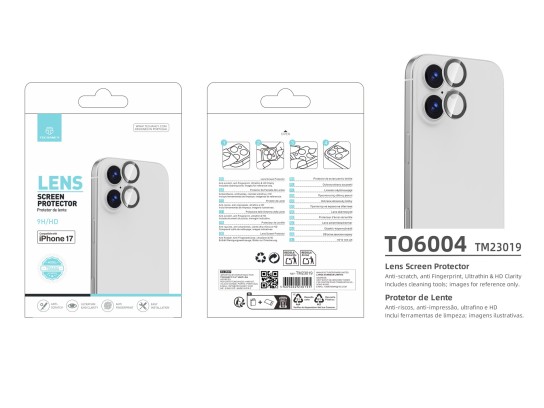 Techancy Lens Protector for iPhone 17 TO6004 protector de lente 9H ultrafino, alta definición, resis Techancy Lens Protector for iPhone 17 TO6004 protector de lente 9H ultrafino, alta definición, resis