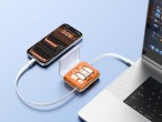 Techancy Multifunctional Box TV3740 Retractable USB-C Cable 80CM 60W Adapter Set for Charging and Da Techancy Multifunctional Box TV3740 Retractable USB-C Cable 80CM 60W Adapter Set for Charging and Da