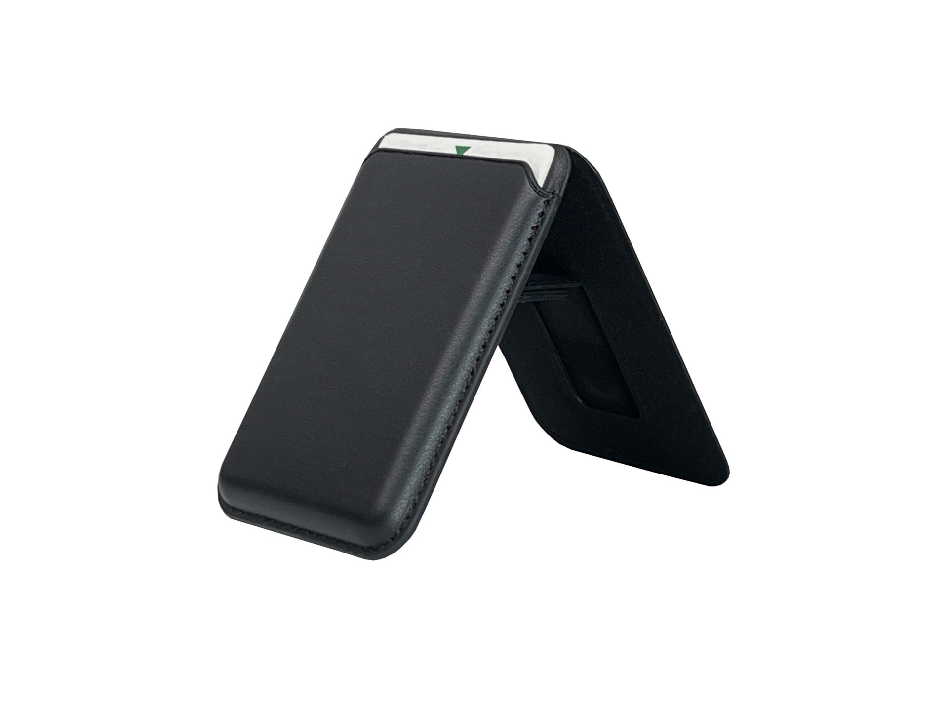Techancy Magnetic Card Holder KC2125 Foldable Stand Compatible with MagSafe Wallet for iPhone Black Techancy Magnetic Card Holder KC2125 Foldable Stand Compatible with MagSafe Wallet for iPhone Black