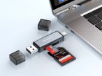 Techancy Card Reader KJ8812 USB-A + USB-C 2-in-1 for TF SD Cards Plug and Play Compatible with Mobil Techancy Card Reader KJ8812 USB-A + USB-C 2-in-1 for TF SD Cards Plug and Play Compatible with Mobil