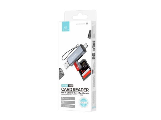 Techancy Card Reader KJ8812 USB-A + USB-C 2-in-1 for TF SD Cards Plug and Play Compatible with Mobil Techancy Card Reader KJ8812 USB-A + USB-C 2-in-1 for TF SD Cards Plug and Play Compatible with Mobil