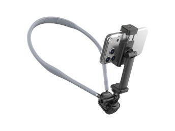 Techancy Support de Cou TI2346 pour Appareils Photo et Smartphones avec Bras Flexible de 70 cm, Main