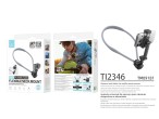 Techancy Supporto da Collo TI2346 per Fotocamere e Smartphone con Braccio Flessibile da 70 cm, Mani 