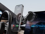Techancy Supporto Magnetico per Smartphone da Auto TI2348 con Ventosa a Vuoto, Compatibile con MagSa Techancy Supporto Magnetico per Smartphone da Auto TI2348 con Ventosa a Vuoto, Compatibile con MagSa