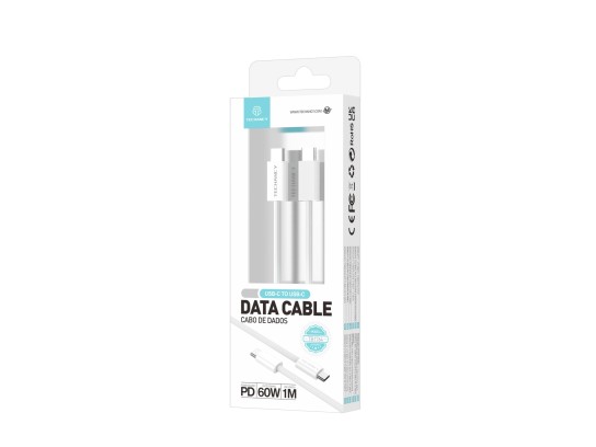 Techancy TB4764 USB-C to USB-C Cable, 1m, PD 60W, Braided, Fast Charging, Compatible with Smartphone Techancy TB4764 USB-C to USB-C Cable, 1m, PD 60W, Braided, Fast Charging, Compatible with Smartphone