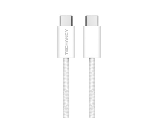 Techancy TB4764 USB-C to USB-C Cable, 1m, PD 60W, Braided, Fast Charging, Compatible with Smartphone Techancy TB4764 USB-C to USB-C Cable, 1m, PD 60W, Braided, Fast Charging, Compatible with Smartphone
