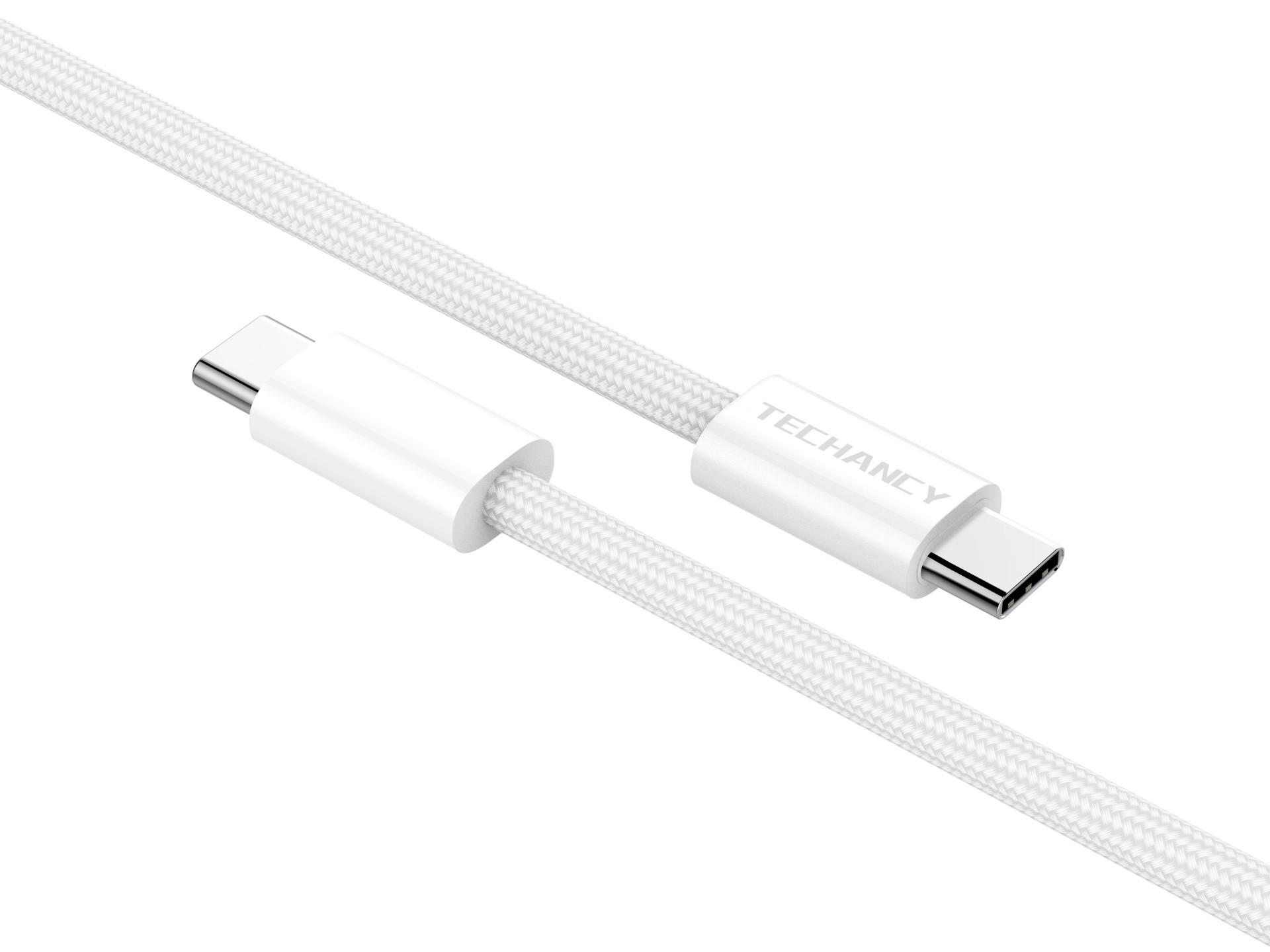 Techancy TB4764 USB-C to USB-C Cable, 1m, PD 60W, Braided, Fast Charging, Compatible with Smartphone Techancy TB4764 USB-C to USB-C Cable, 1m, PD 60W, Braided, Fast Charging, Compatible with Smartphone