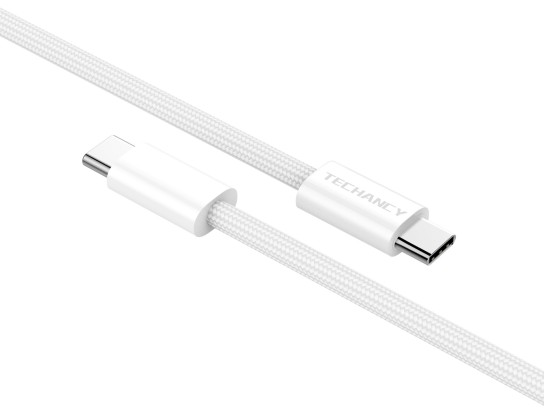 Techancy TB4764 USB-C to USB-C Cable, 1m, PD 60W, Braided, Fast Charging, Compatible with Smartphone Techancy TB4764 USB-C to USB-C Cable, 1m, PD 60W, Braided, Fast Charging, Compatible with Smartphone