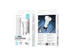 Techancy TC6403 Carregador de Carro Duplo USB 2.4A com Cabo Micro USB Branco Techancy TC6403 Carregador de Carro Duplo USB 2.4A com Cabo Micro USB Branco