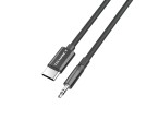 Techancy KQ2605 Cavo Audio Digitale USB-C a 3,5mm, 1m, Intrecciato, Compatibile con Smartphone, Auto