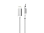 Techancy KQ2604 Cable de Audio Digital de 8 Pines a 3,5mm, 1m, Trenzado, Compatible con Smartphones,