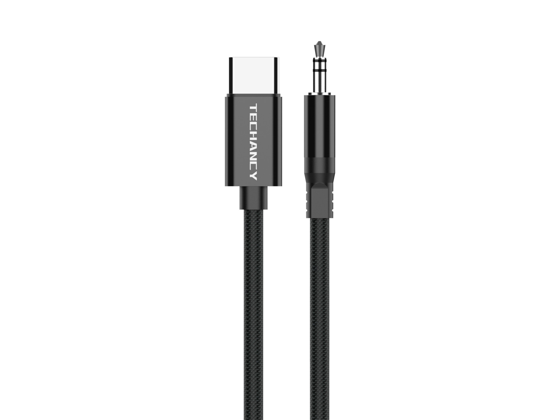 Techancy KQ2605 Cavo Audio Digitale USB-C a 3,5mm, 1m, Intrecciato, Compatibile con Smartphone, Auto