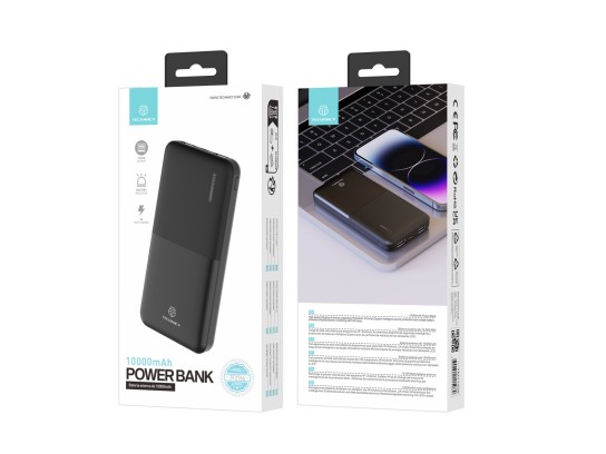 Batería de carga externa 2A 10000 Mah, Powerbank para Smartphone Negro Batería de carga externa 2A 10000 Mah, Powerbank para Smartphone Negro