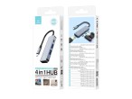 Techancy KT2908 Hub USB-C 4 in 1 con HDMI, PD, USB 3.0 e USB 2.0, Compatibile con Computer e Smartph Techancy KT2908 Hub USB-C 4 in 1 con HDMI, PD, USB 3.0 e USB 2.0, Compatibile con Computer e Smartph
