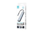 Techancy KT2909 Hub USB-C 6 in 1 con HDMI, PD, USB 3.0/2.0 e Lettore di Schede TF/SD, Compatibile co Techancy KT2909 Hub USB-C 6 in 1 con HDMI, PD, USB 3.0/2.0 e Lettore di Schede TF/SD, Compatibile co