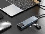 Techancy KT2910 5-in-1 USB-C Hub with HDMI, PD, USB 3.0/2.0 and RJ45, Compatible with PCs and Smartp Techancy KT2910 5-in-1 USB-C Hub with HDMI, PD, USB 3.0/2.0 and RJ45, Compatible with PCs and Smartp