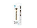 Techancy MN6031 Haarschneider mit Stahlklinge, 18650-Akku, USB-C-Ladung, Metallgehäuse, Gold Techancy MN6031 Haarschneider mit Stahlklinge, 18650-Akku, USB-C-Ladung, Metallgehäuse, Gold