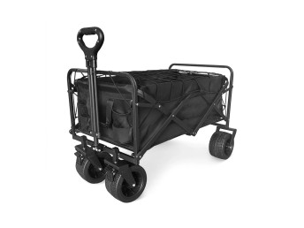 Techancy TM25400 Chariot Pliable Multifonction pour Camping et Courses, 4 Roues, Poign�e T�lescopiqu