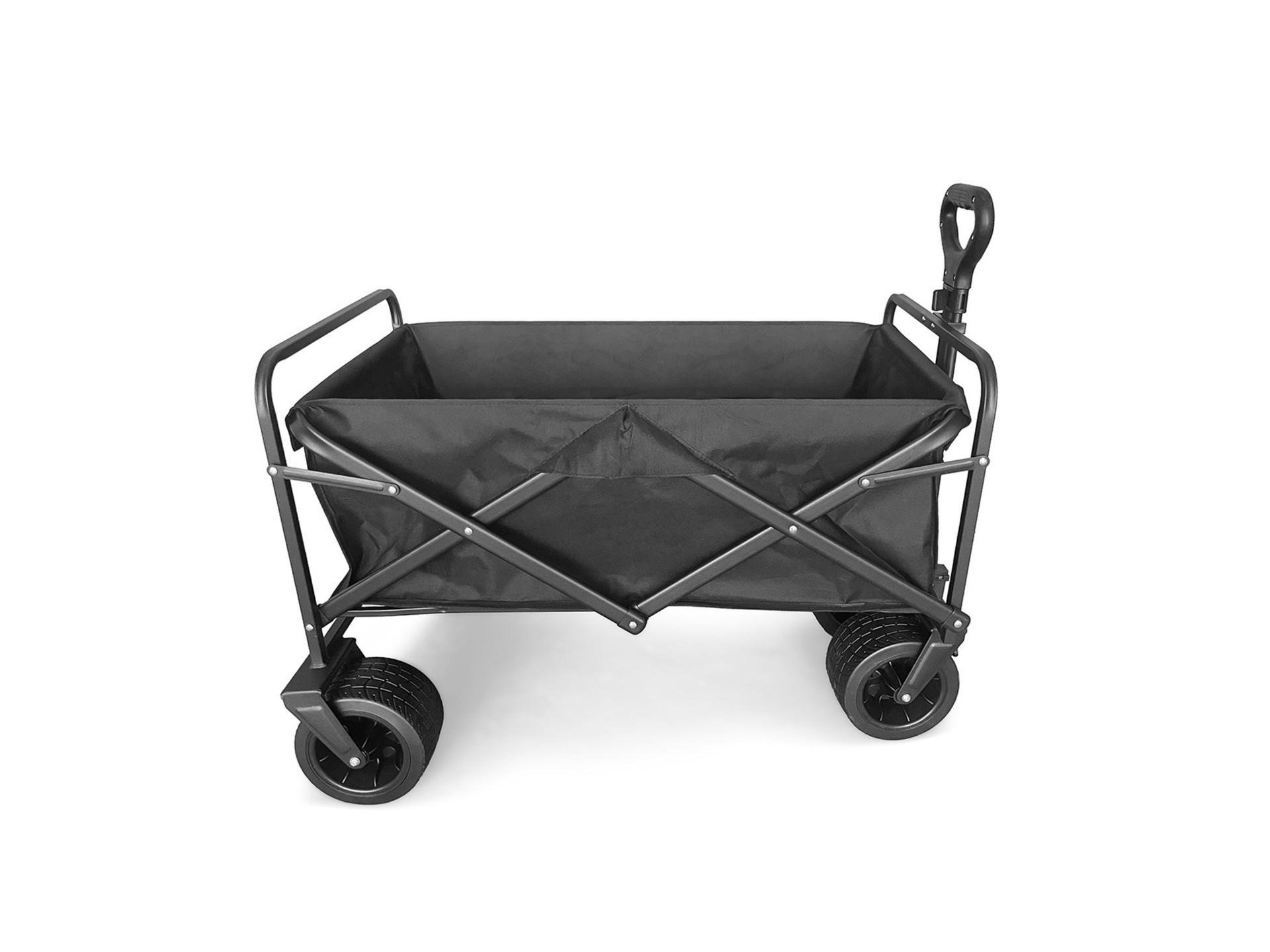 Techancy TM25400 Carrello Pieghevole Multiuso per Campeggio e Spesa, 4 Ruote, Manico Telescopico, Ne Techancy TM25400 Carrello Pieghevole Multiuso per Campeggio e Spesa, 4 Ruote, Manico Telescopico, Ne