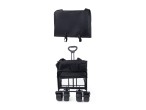 Techancy TM25400 Carrello Pieghevole Multiuso per Campeggio e Spesa, 4 Ruote, Manico Telescopico, Ne Techancy TM25400 Carrello Pieghevole Multiuso per Campeggio e Spesa, 4 Ruote, Manico Telescopico, Ne