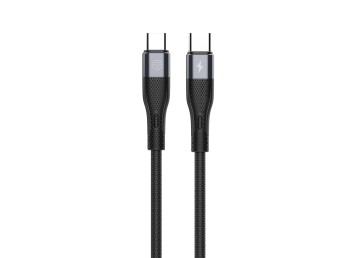Techancy TB1794 USB-C to USB-C Cable, 2m, 60W PD Fast Charging and Data Transfer, Aluminium Connecto