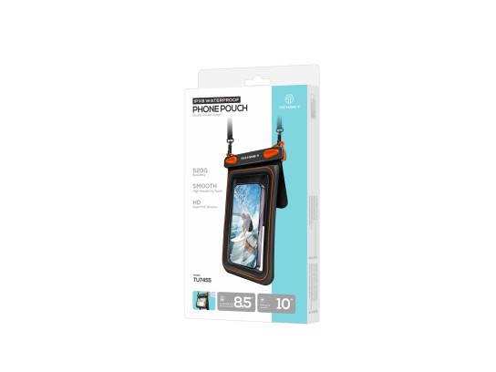Techancy Wasserdichte Handytasche mit zwei F�chern TU7455, 8,5 Zoll, IPX8, wasserdicht bis 10 m, tou