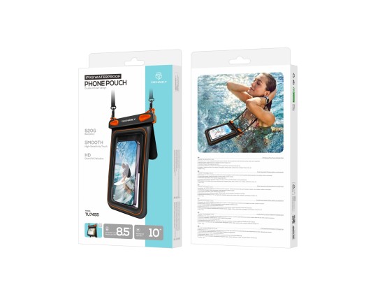 Techancy Wasserdichte Handytasche mit zwei F�chern TU7455, 8,5 Zoll, IPX8, wasserdicht bis 10 m, tou