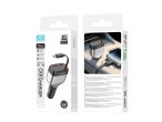 Techancy Caricabatterie da auto TC6516, 84 W PD, 3 porte, cavo USB-C retrattile da 80 cm, USB-A, ner Techancy Caricabatterie da auto TC6516, 84 W PD, 3 porte, cavo USB-C retrattile da 80 cm, USB-A, ner
