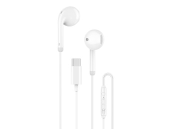 Techancy Auriculares USB-C con cable TD8091, cable de 1,2 m, sonido estéreo DSP, micrófono HD, contr Techancy Auriculares USB-C con cable TD8091, cable de 1,2 m, sonido estéreo DSP, micrófono HD, contr