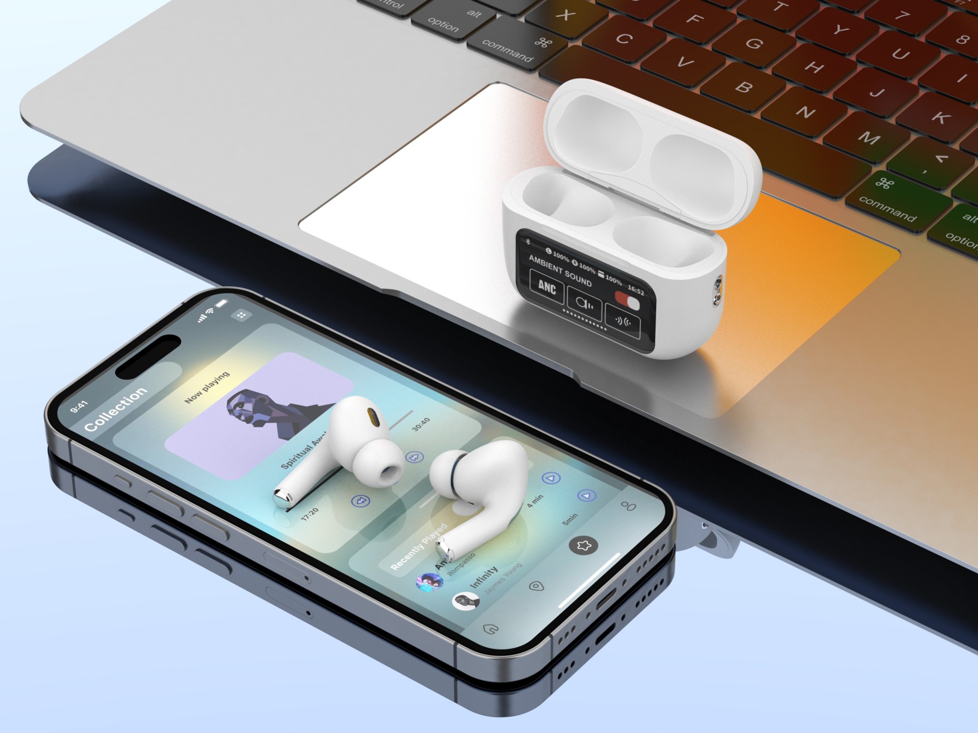 Techancy KP2716 TWS Wireless Earbuds, Bluetooth 5.4, HiFi, ANC ENC, Touchscreen Case, USB-C, 4 Hour Techancy KP2716 TWS Wireless Earbuds, Bluetooth 5.4, HiFi, ANC ENC, Touchscreen Case, USB-C, 4 Hour