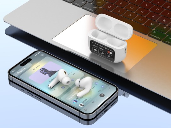 Techancy Auricolari wireless TWS KP2716, Bluetooth 5.4, audio Hi-Fi, ANC ed ENC, custodia con displa Techancy Auricolari wireless TWS KP2716, Bluetooth 5.4, audio Hi-Fi, ANC ed ENC, custodia con displa