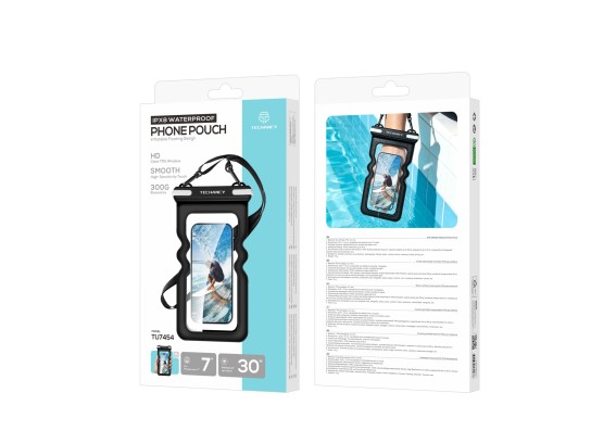 Techancy Funda impermeable hinchable para m�vil TU7454, 7 pulgadas, IPX8, sumergible hasta 30 m, flo
