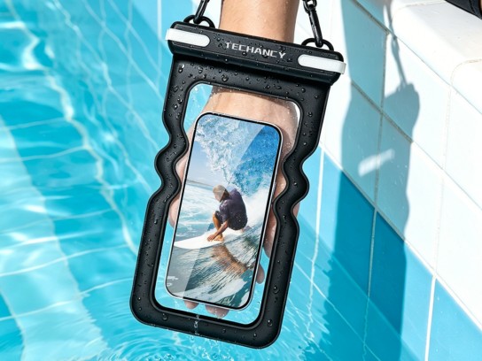 Techancy Funda impermeable hinchable para m�vil TU7454, 7 pulgadas, IPX8, sumergible hasta 30 m, flo