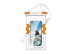 Techancy TU7454 Inflatable Waterproof Phone Pouch, 7 Inch, IPX8, Waterproof to 30m, Floating, White Techancy TU7454 Inflatable Waterproof Phone Pouch, 7 Inch, IPX8, Waterproof to 30m, Floating, White