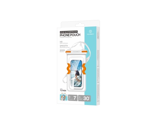 Techancy Pochette étanche gonflable pour smartphone TU7454, 7 pouces, IPX8, étanche jusqu'à 30 m, fl Techancy Pochette étanche gonflable pour smartphone TU7454, 7 pouces, IPX8, étanche jusqu'à 30 m, fl